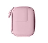 Mini funda para DJI Osmo Action 6, bolsa pequeña de almacenamiento de poliuretano, impermeable, protección de cremallera bidireccional para DJI Osmo Action 6, Pink, Anticaídas