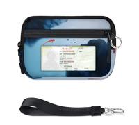 Mini funda para tarjetas con cremallera para mujeres y hombres, con ventana de identificación, cartera japonesa, portátil, ligera, pequeña, con cremallera, organizador de tarjetas