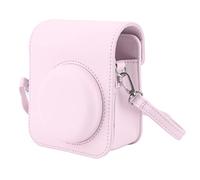 Mini Funda Protectora para Cámara para Fujifilm Instax, Funda para Cámara Instantánea con Correa Ajustable para el Hombro, Bonita Funda para Cámara Mini 12 (Rosa Cereza Claro)