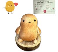 Mini Funny Positive Life Potato,Creative Cute Pet Potato,Stress Relief Desktop Ornament,Adopt Your Own Pet Potato,Potato Stress Toy for Encouraging Gift (1 PC)