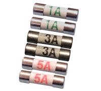 Mini fusibles de enchufe para afeitadora X6, 20 mm x 5 mm (2 x 1 AMP, 2 x 3 AMP, 2 x 5 AMP)
