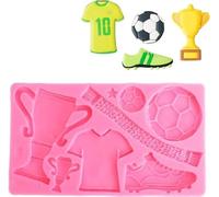 Mini Fútbol Copa Mundial Tema Pastel Silicona Fondant Moldes, Zapatos De Fútbol Caramelo Chocolate Decoración Molde Para Cumpleaños Boda Fiesta DIY Pastel