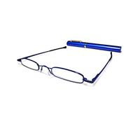 Mini gafas de lectura ultra delgadas y ultra ligeras +2.5. Incluyen una funda gratuita de aluminio con clip_ Por ilovemyreadingglasses (Azul)