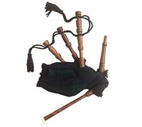 Mini gaita para bebé, juguete para principiantes, de madera de rosa, Royal Stewart Mackenzie MacDonald Stewart negro y cubierta verde irlandés y 2 lengüetas sin cordón