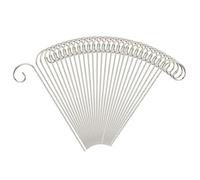 Mini gancho de pastor - 30 piezas de colgador de etiquetas de metal inoxidable para letreros de jardín, para cestas de flores, de pájaros, lámparas solares, campanillas de viento