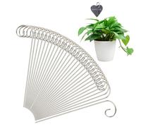Mini gancho de pastor, acero inoxidable deformado, soporte para letreros de jardín, para cestas de flores, de pájaros, lámparas solares, campanillas de viento, decoraciones de boda