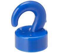 Mini Ganchos Magnéticos de Plástico Azul Para Refrigerador, Oficina, Pizarra, Tablero de Anuncios, Archivador - Archivo - 12mm Dia x 20mm de Altura - 1kg - Paquete de 100