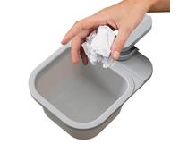 Mini garbage Can - Rotating Table Decor 12x16x8 cm, Portable ABS Storage | Desk Trash Can for Kitchen Living Room Bedroom Bathroom Counter Table Shelf Farmhouse Dorm Apartment Compact