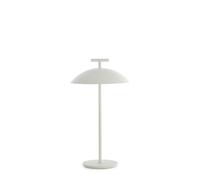 Kartell Mini Geen-A, Lámpara de mesa con batería, Intensidad regulable, H 36.5 cm, Blanco