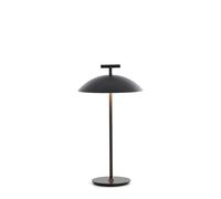 Kartell Mini Geen-A, Lámpara de mesa con batería, Intensidad regulable, H 36.5 cm, Negro