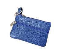 Mini Geldbörse Damen,weichem Leder Geldbeutel mit Zipper,Damen Portemonnaie Weich bequem Klein Wallet,Kreditkartenetui,Coin Purse Wallet,Münzfach Portemonnaie für Frauen, azul