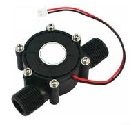 Mini generador de turbina de agua 12V DC salida rosca macho G12, diseñado para un rendimiento estable de energía hidroeléctrica