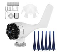 Mini generador de turbinas eólicas 6 palas 300 W Fuentes de alimentación de bajo ruido con controlador para uso doméstico al aire libre Aleación Plástico Azul Negro 12 V 24 V 48 V (48V)