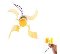 Mini generador de Viento, generador de turbina de Viento Vertical, Turbina eólica 0,55 W 5,5 m/s generador de Viento Vertical Kit de Motor generador de Viento Modelo de Montaje DIY