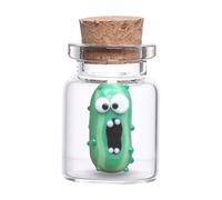 Mini Glass Screaming Pickle Jar - Humorous Screaming Pickle Bottle for