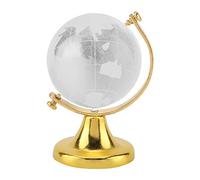 Mini Globo, Globo Terráqueo Redondo con Mapa del Mundo, Bola de Cristal, Esfera de Exhibición, Globo Pequeño, Globo de Cristal, Bolas de Cristal Decorativas, Adorno de Escritorio