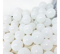 Mini globos de látex blancos, paquete de 100 globos pequeños de macarón de 5 pulgadas, globos redondos de helio para baby shower, cumpleaños, boda, festival, decoración romántica para fiestas
