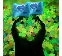 Mini Glow in The Dark Animal Resin Models, Mini Resin Animals, Mystery Bag, Luminous Farm Ocean Figures, 50/100 PCS Luminou Figurines Bulk Set, for Birthday Party Gift, DIY Crafts, Ornaments (100pcs)