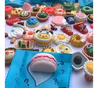 Mini Glow in The Dark Animal Resin Models, Mystery Resin Animals and Food Blind Bag, 30/50/100 PCS Mini resinas Animales y Comida para Fiesta de cumpleaños (Food*30)