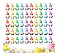 Mini GNOME Figurine - 50 Pieces Easter Silicone Gnomes, Mini GNOME Dolls and Faceless Bunny Ornaments | Hidden Elf Rubber Statues for Easter Parties, Home Decor for Porch, Bedside, Desk, Bookshelf