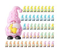 Mini Gnomes - Faceless Bunny GNOME Figurines, 50 Pieces PVC Cute Miniature Sculpture, Plant Pots Decor Dwarf Statues | For Indoor Outdoor Yard Lawn Garden Home Patio Farmhouse Grassland