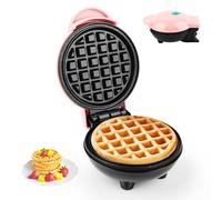 Mini gofrera belga de 10 cm de diámetro, 220 V y 350 W, calentador de doble cara