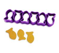 Mini Goldfish Cookie Cutter Set, Plastic Fish Shaped Treats Baking Mold for Fondant, Chocolate, Sugar, Clay, Ice, Resin, Soap Making
