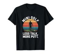 Mini Golf Menos Hablar Más Putt Retro Camiseta