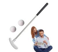 Mini Golf Putter - Two Way Putter Club | Portable TPR Grip Zinc Alloy Head Golf Clubs | Golfs Accessories Mini 2-Way Putters for Bedrooms Living Rooms Study Rooms