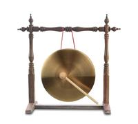 Mini Gong - Gong de mano de percusión, gongs de cobre para niños, 10 cm, con batidor de madera y cuerda para colgar para oficina en casa