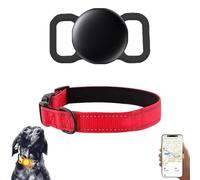 Mini GPS Tracker, Undetectable Car Tracking Device with Magnetic Case, Vehicles Tracking Device for Cars Kids Dogs, No Subscription Fee(Available for iOS) (Collar + Tracker L)