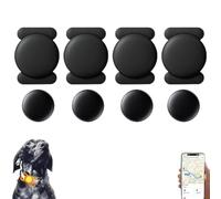 Mini GPS Tracker, Undetectable Car Tracking Device with Magnetic Case, Vehicles Tracking Device for Cars Kids Dogs, No Subscription Fee(Available for iOS) (Black 4Pcs)