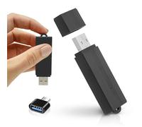Mini grabadora de Audio activada por Voz pequeña, súper Larga, 288 Horas | Batería en Espera de 25 días y hasta 28 Horas continuas. | Sello de Fecha y Hora | Fácil de Usar | Grabación Digital nítida