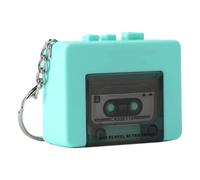 Mini grabadora de cinta retro llavero reproductor de microcasete grabador de cinta llavero casete micro con reproductor de música portátil