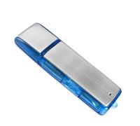Mini grabadora de Voz Digital 16G - Podazz Sonido Activado 90 Horas de Capacidad USB Recargable Caja de Metal grabadora de Sonido para conferencias reuniones (Azul)
