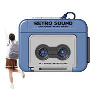 Mini Grabadora De Voz Llavero Retro, 5.5cm Llavero Grabadora De Voz Cassette, Reproductor De Música, Grabación De Mensajes Portátil Y Grabadoras De Cinta para Llaves De Música O Llaves De Coche