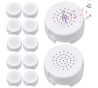 Mini grabadora de Voz para Animales de Peluche, 12 Piezas, 30 Segundos, Dispositivo de Mensajes grabable con reproducción para muñeco de Peluche, Oso