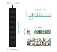 Mini Gráfico De Bolsillo Con Calendario De Viajes: Panel De Actividades En El Aula, Cámara De Rutina Visual, Capa De Tarjetas Portátil, Módulo De Aprendizaje Compacto | Para La Planificación Diaria Pr