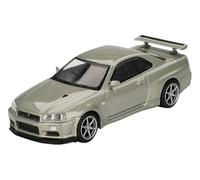 MINI GT 1/64 GT-R R34 V-Spec II Nur Millennium Jade (mango derecho) Producto terminado MGT01003-BL MGT01003