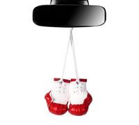 Mini guantes de boxeo para coche, llaveros guantes de boxeo | Mini de cuero de la PU, percha del espejo del coche,Accesorios de decoración del hogar de conmemorativos multifuncionales