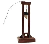 Mini Guillotina, Guillotina de Madera Gallows Modelo de Jaula de prisión Soldados de Juguete Miniatura Figuras de acción Accesorios.