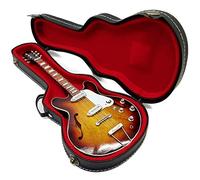 Mini Guitar John Lennon The Beatles Casino Model + Caja Shaped Box miniatura escala 1:4 Guitarra en miniatura con funda de colección music gadget rock memorabilia
