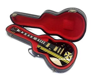 Mini Guitar Metallica iron Cross esp james hetfield les paul tribute model + Hard case box miniaturas a escala 1:4 guitarra en miniatura con funda de colección music gadget rock memorabilia