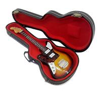 Mini Guitar Nirvana Kurt Cobain jaguar jag-stag sunburst grunge réplica Model + Hard case box miniaturas a escala 1:4 guitarra miniatura con funda de colección gadget rock memorabilia