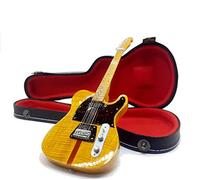 Mini Guitar Prince Madcat Telecaster, réplica modelo + caja dura miniaturas a escala 1:4, guitarra miniatura con funda de colección gadget rock memorabilia