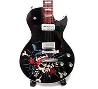 Mini guitarra de colección réplica de artistas de los años ochenta