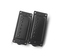Mini Guitarra Eléctrica Con Pastilla Humbucker Cable De 6 Orificios Y 4 Núcleos Disponible En Varios Colores Puente de guitarra eléctrica pastilla eléctrica(Black 2Pcs)