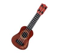 Mini guitarra y ukelele para - Instrumento de juguete de cuatro cuerdas, réplica realista para la educación musical temprana, práctica y fácil de jugar, combinación de colores y patrones aleatorios