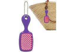 Mini Haarbürste Schlüsselanhänger 12x3,1 Cm - Tragbare Reisebürste PP Sanft Für Alle Haartypen, Schmuck Dekoration Handtasche, Accessorio Unisex Alltag Innen Außen Familie Freunde Studenten