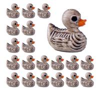 Mini Halloween Ducks - 20 Pieces Set Of 20 Gothic Cute Resin Duck Figurines